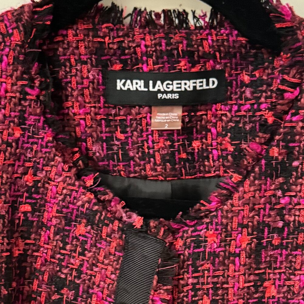 Karl Lagerfeld Multicolored cropped blazer - Picture 3 of 3